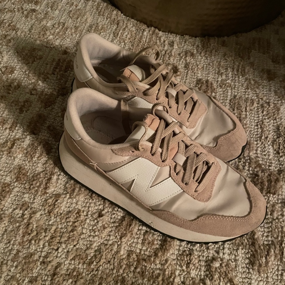 New Balance Women's Beige Retro Runner Sneakers